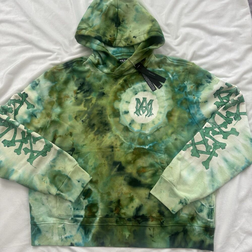 Amiri Tie Dye Bones Hoodie